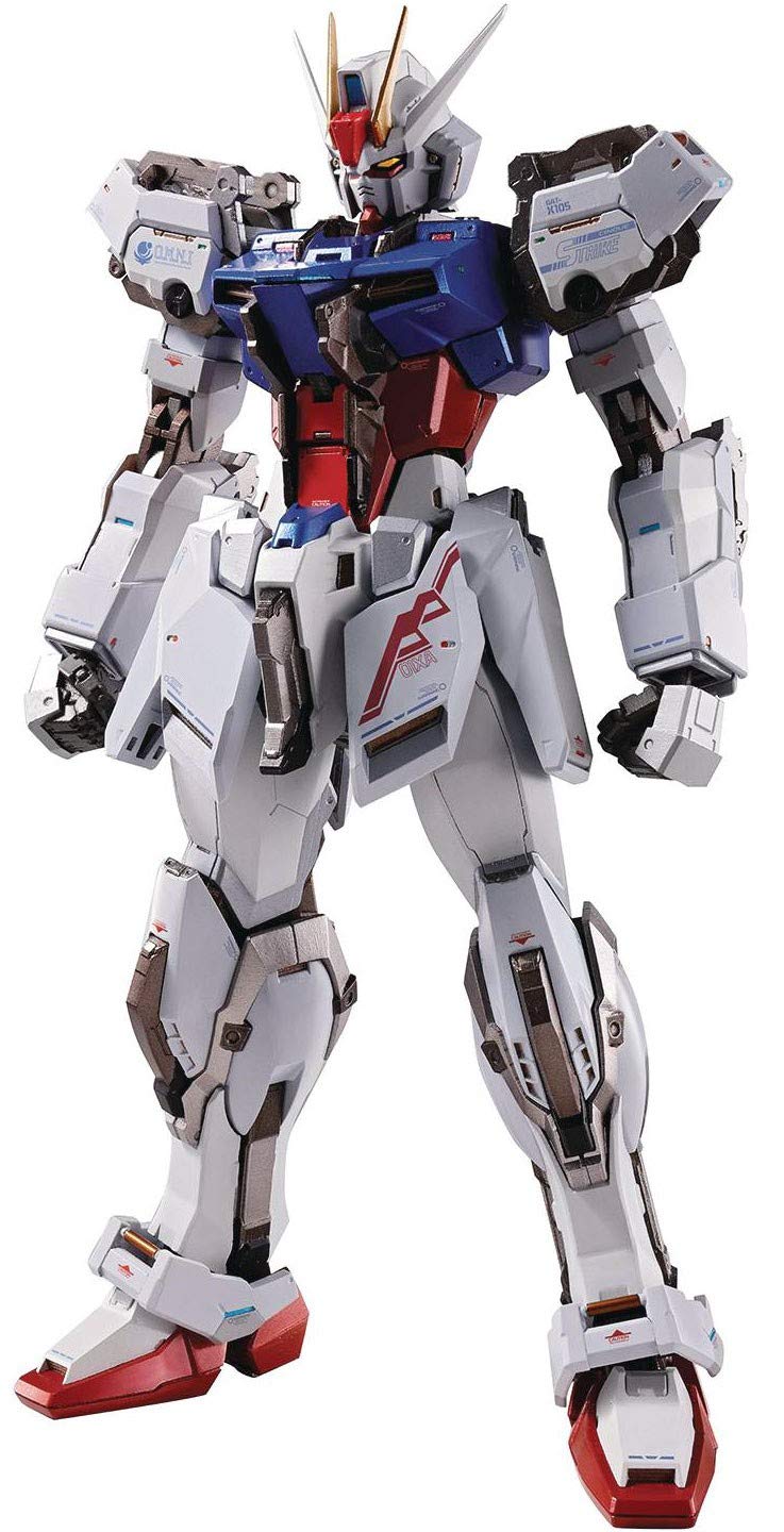 TAMASHII NATIONS METAL BUILD Mobile Suit Gundam SEED Aile Strike approximately and PVC action figure Gundam, 180mm, die-cast, ABS, pre-painted