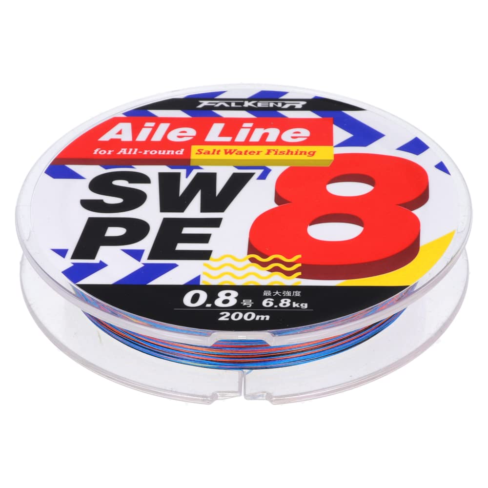 Falken R Aile Line 200m 5 colors Line SW PE No. 0.8 [Aile X8]